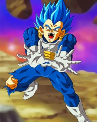 Vegeta Dragon Ball Painting By Numbers.png