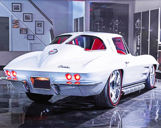 Vintage Chevrolet Corvette New Painting By Numberss.png