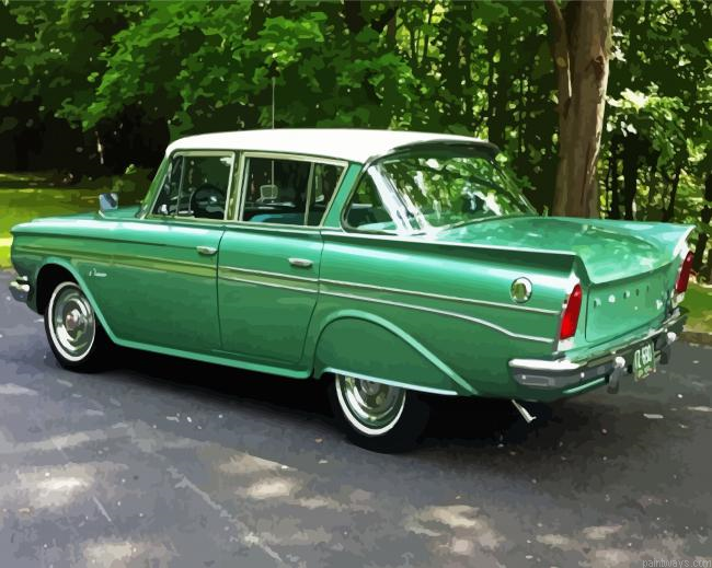 Vintage Rambler Car Painting By Numberss.png