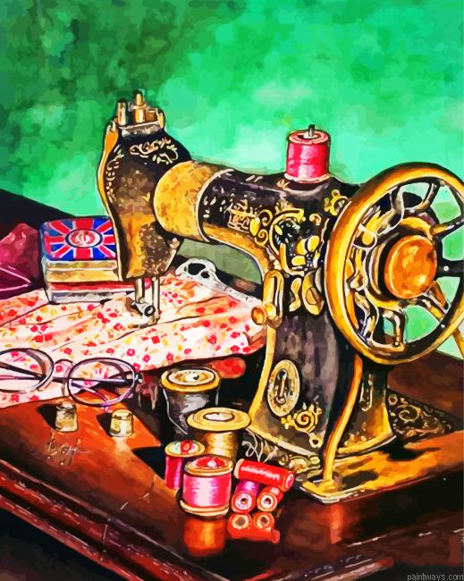 Vintage Sewing Machine Painting By Numbers.png