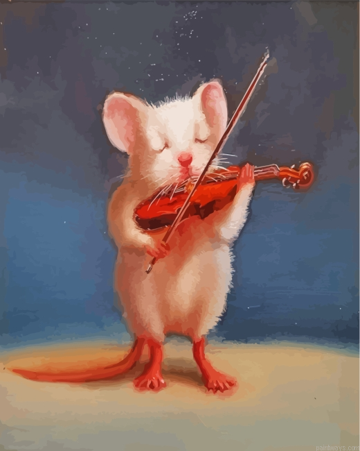 Violinist Mouse Painting By Numberss.png