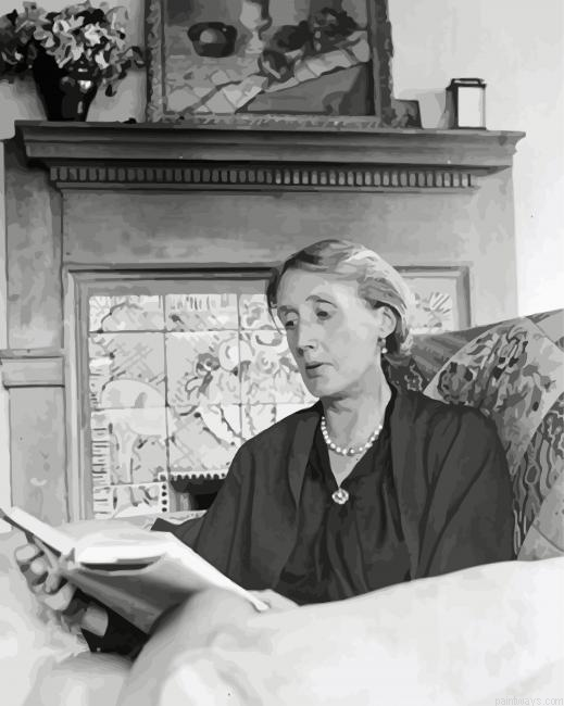 Virginia Woolf Reading Painting By Numberss.png