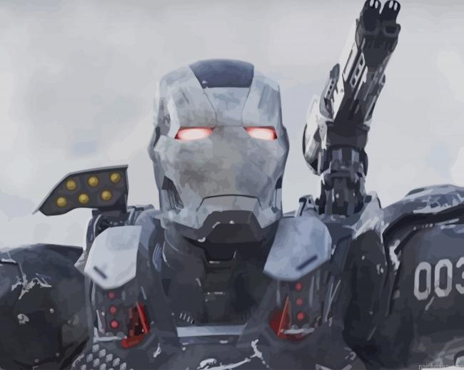 War Machine Marvel New Painting By Numberss.png