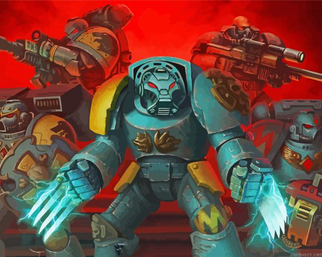 Warhammer Space Wolf Painting By Numberss.png