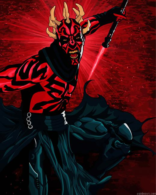 Warrior Darth Maul Painting By Numberss.png