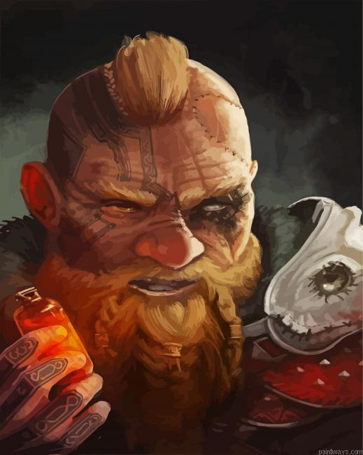 Warrior Dwarf Painting By Numberss.png