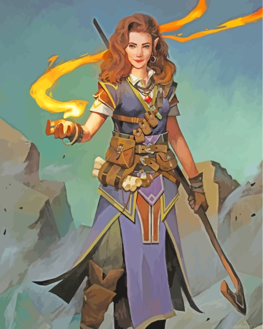 Warrior Elf Painting By Numberss.png