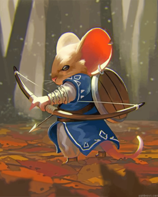 Warrior Mouse Painting By Numbers.png