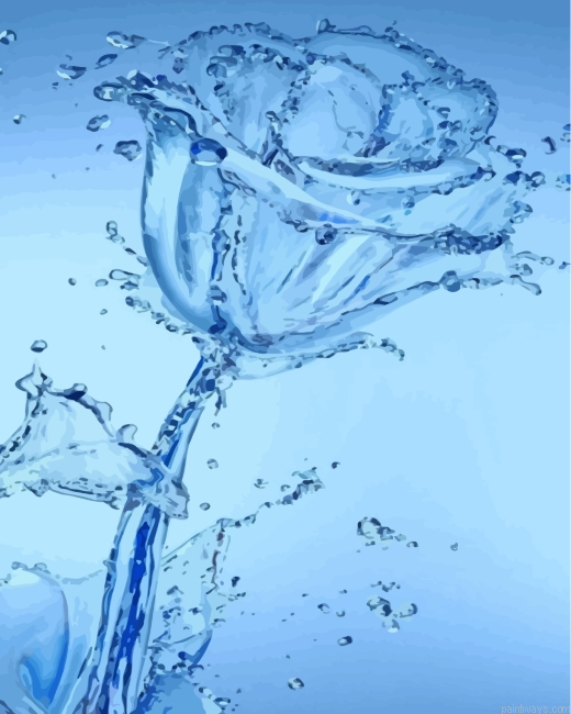 Water Drop Rose Painting By Numbers.png