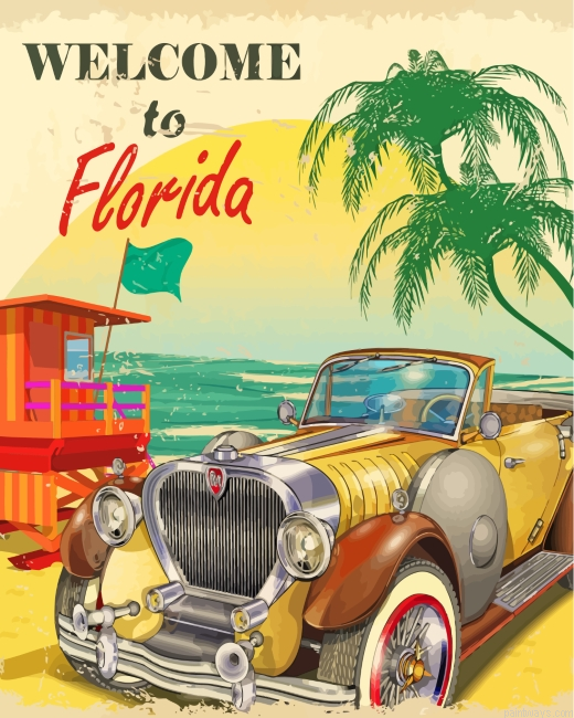 Welcome To Florida Poster Painting By Numberss.png