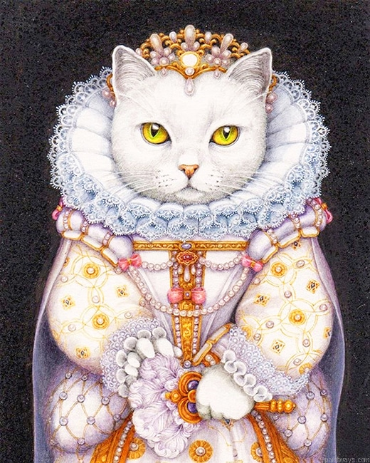 White Beautiful Cat New Painting By Numbers.png