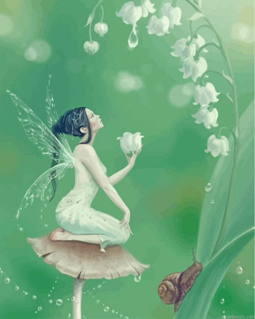 White Fairy Painting By Numbers.png