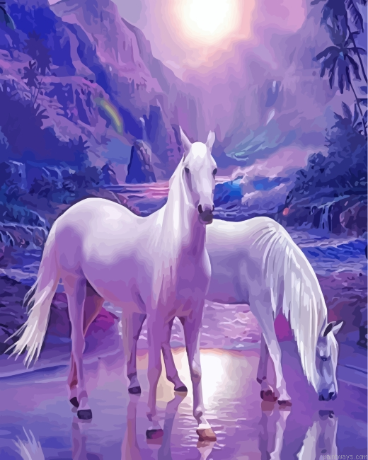 White Horses Painting By Numbers.png
