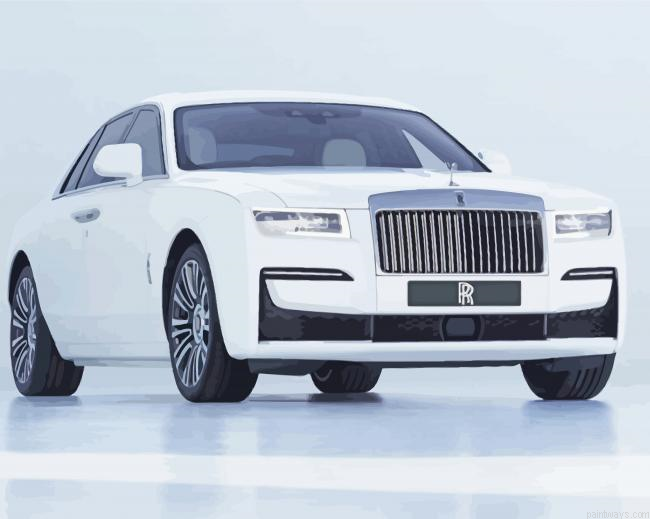 White Roll Royce Painting By Numberss.png