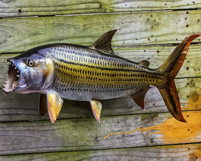 Wild Tigerfish Painting By Numberss.png