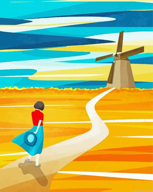 Windmill Path Painting By Numberss.png