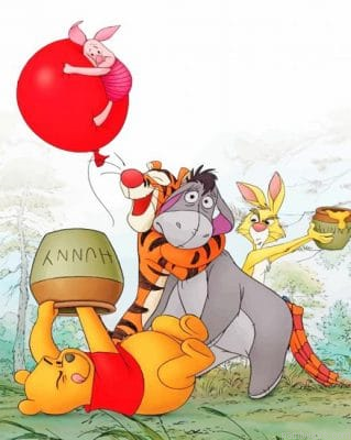 Winnie And His Friends Painting By Numbers.png