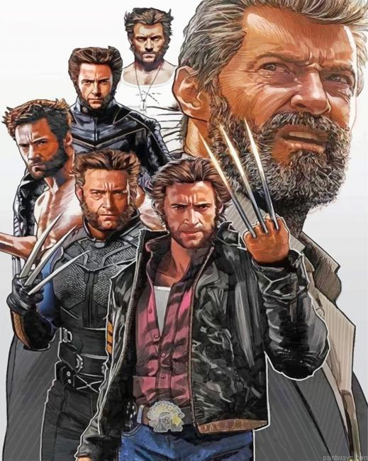 Wolverine Hero Painting By Numbers.png