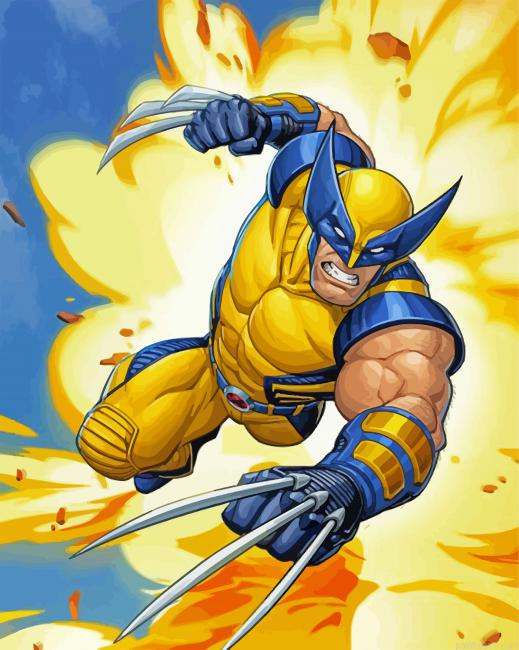 Wolverine Illustration Painting By Numberss.png