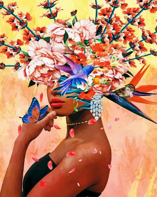 Woman In Bloom Painting By Numbers.png