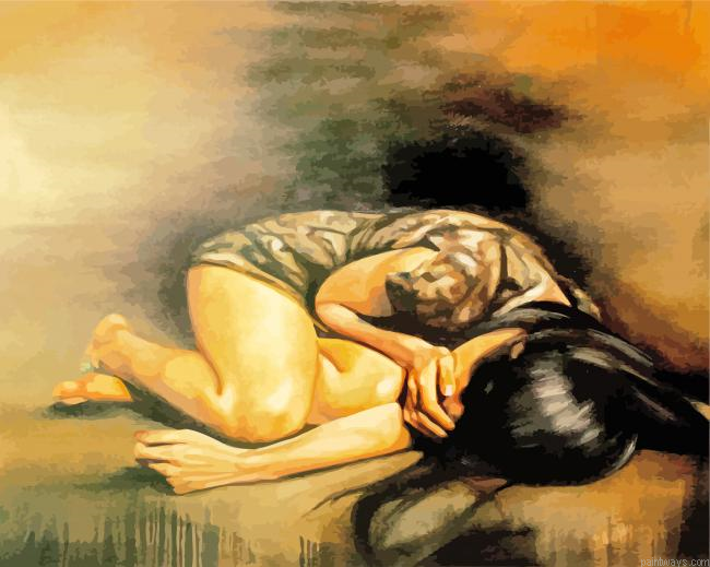 Woman Overthinking Painting By Numberss.png