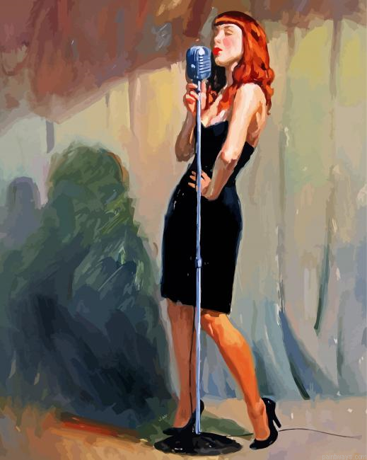 Woman Singing Painting By Numberss.png