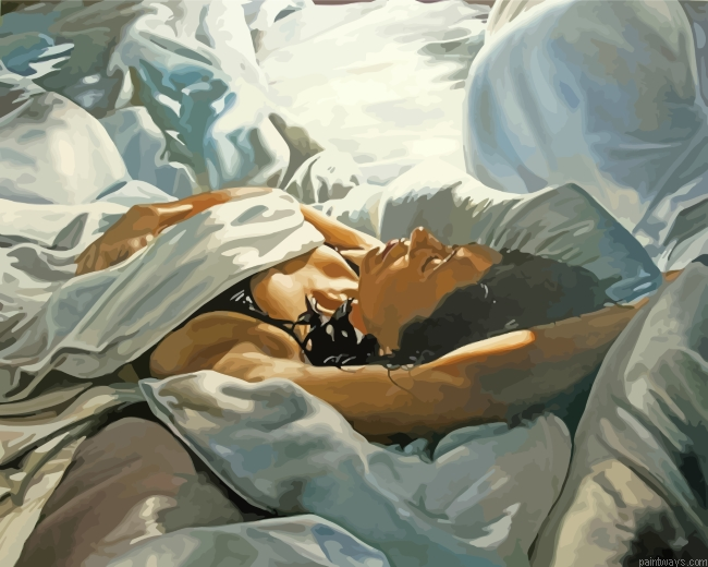 Woman Sleeping Painting By Numberss.png
