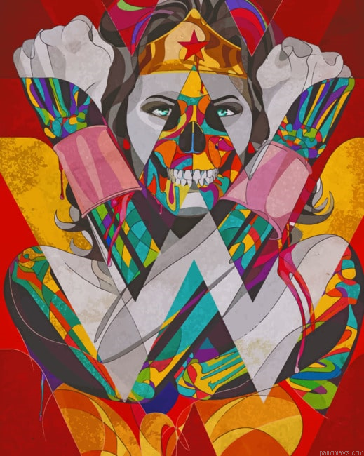 Wonder Woman Skull Art Paint By Numbers.png