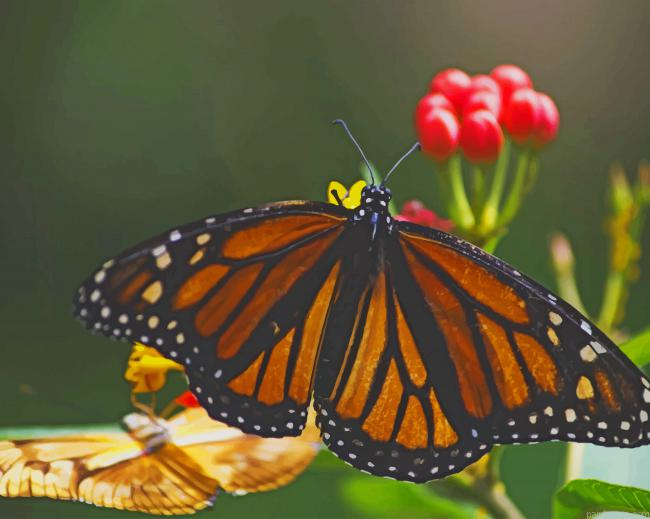 Yellow And Black Butterfly Painting By Numbers.png