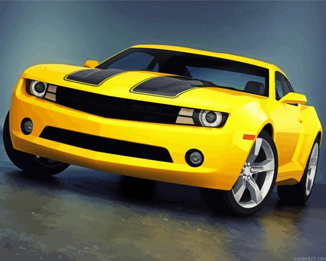 Yellow Camaro Painting By Numberss.png