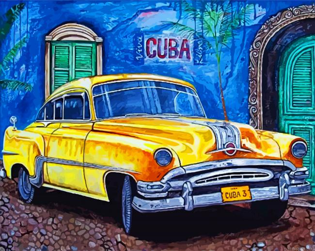 Yellow Car Painting By Numbers.png