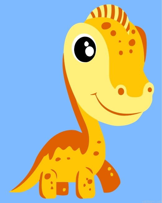 Yellow Dinosaur Painting By Numbers.png