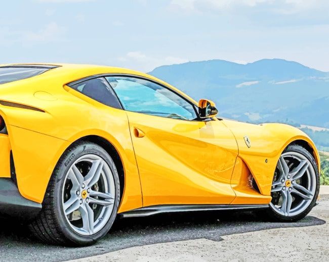 Yellow Ferrari 812 Painting By Numberss.png