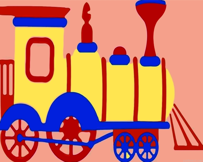 Yellow Train Painting By Numbers.png