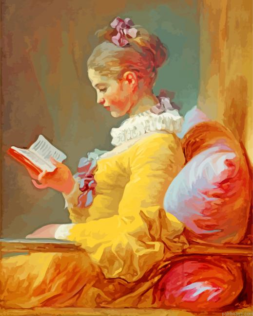 Young Girl Reading Painting By Numbers.png