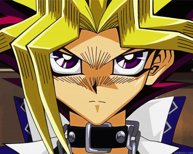 Yugi Mutou Character Painting By Numberss.png
