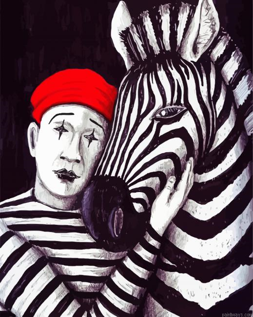 Zebra And Mime Painting By Numberss.png